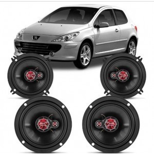 Kit Alto Falante Peugeot 207 2009 A 2014 240w Rms – Kf.161