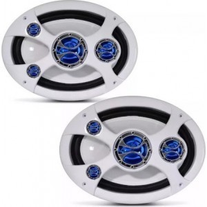 1 Par Alto Falantes 6 X 9 Marinizados LEDs Azuis 220w Rms – Shm.69LZ