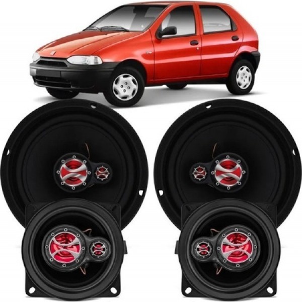 Kit Alto Falante Palio 1996 A 2001 4 E 6 240w Rms - Kf.031