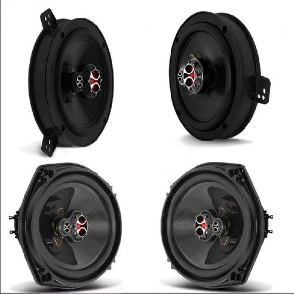 Kit Alto Falante Corsa Sedan 2003 A 2012 240w Rms - Kf.052 - Imagem 2