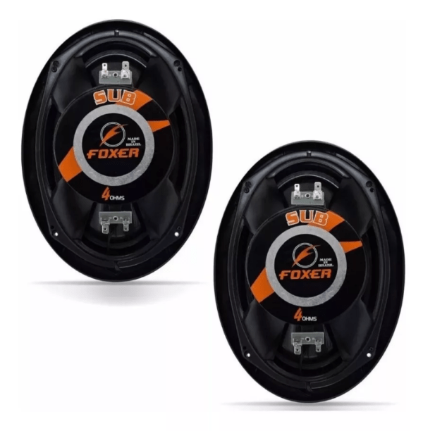 Par Alto Falantes 6 X 9 320w Rms Pentaxial Cromado Pc.800v - Imagem 3