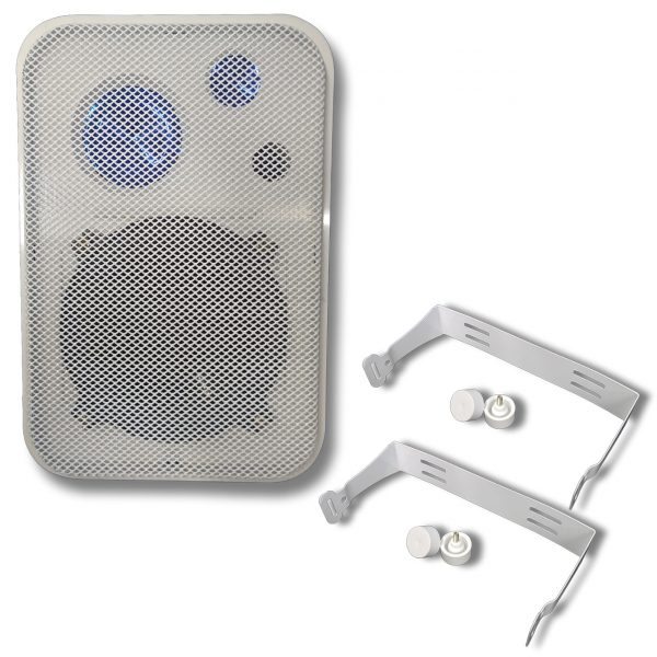 Par de Caixa Som Ambiente Hills 90 Watts 4 ou 8 Ohms - Branco - Imagem 3